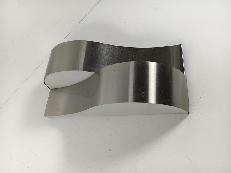 aplique pared inox metacrilato e14 14x32.5x14 3u